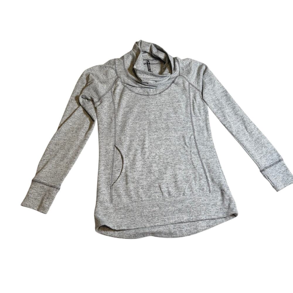 Kuhl Pullover Active Sweater Grey Women’s Lea Cowl Neck Pockets size Small